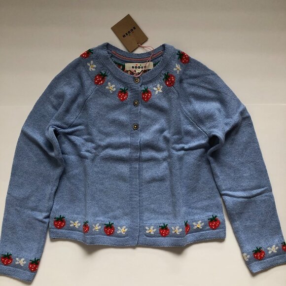 NWT Mini Boden Embroidered Flower Cardigan - Picture 4 of 5